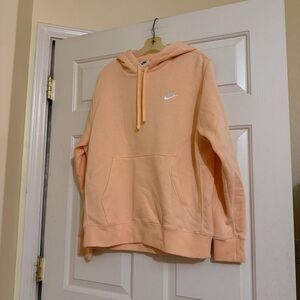 Nike Men’s Peach Hoodie Hooded Sweatshirt Size L Large